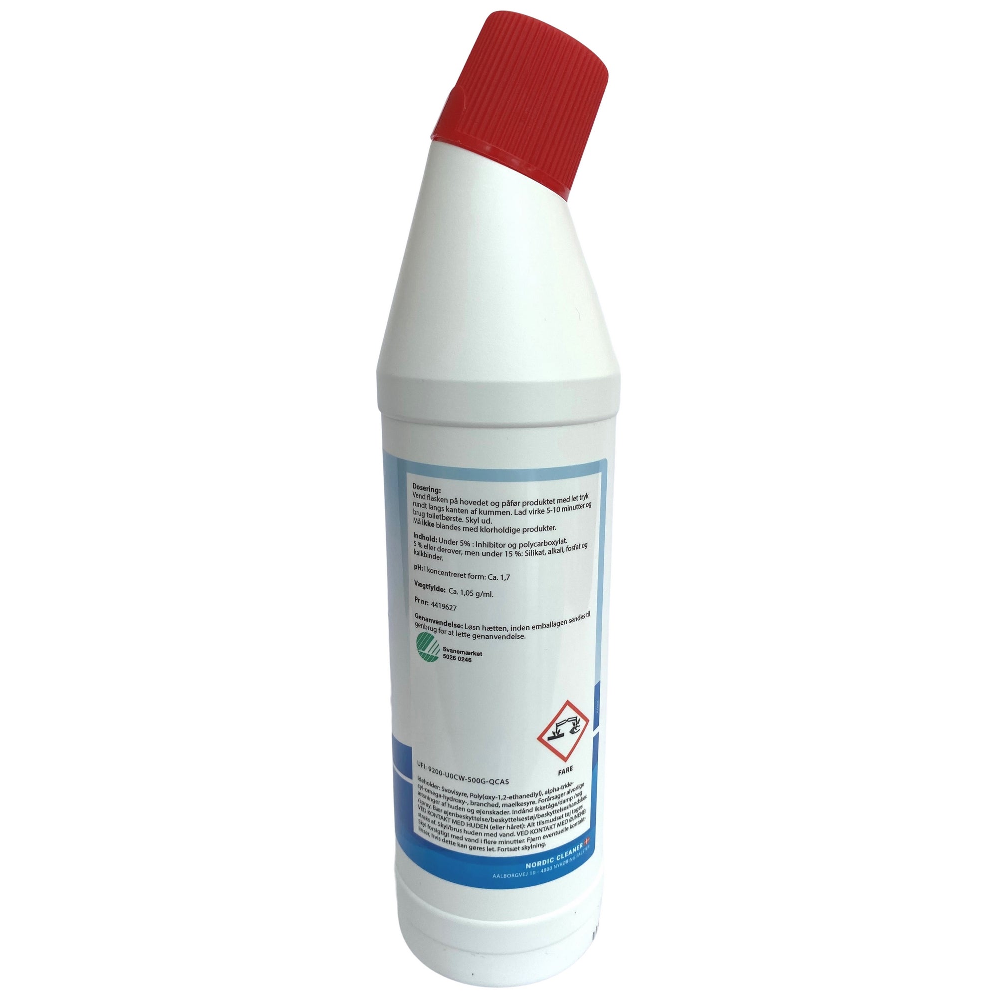 WC Rens Svane Uden Parfume 1x750ml Bagsiden