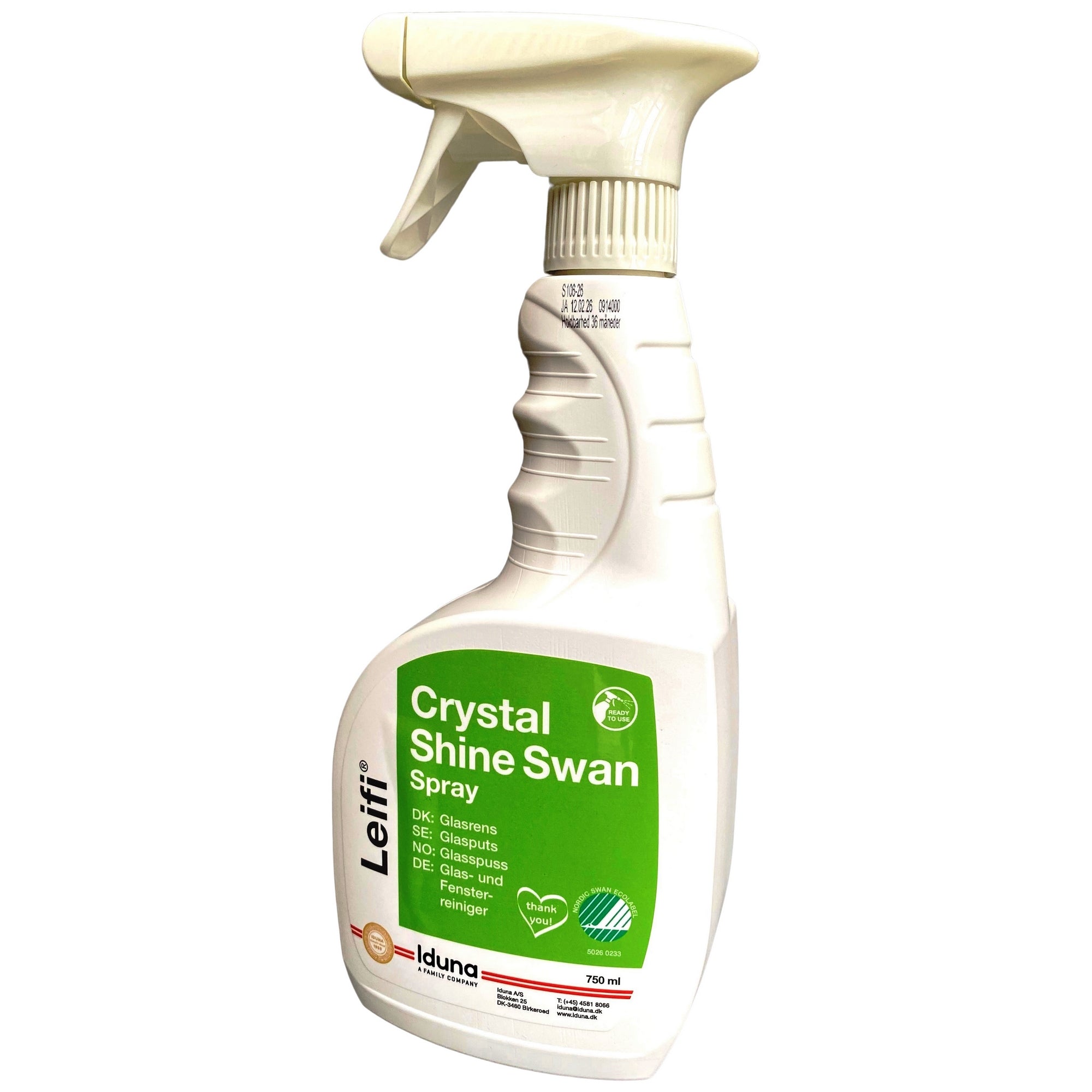 Glasrens Klar til Brug Skumspray Svanemærket 750ml 1 stk