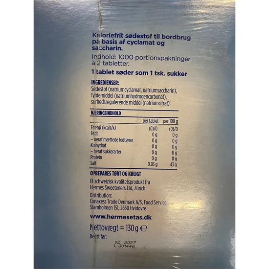 Sødetabletter 1000 x 2 stk.