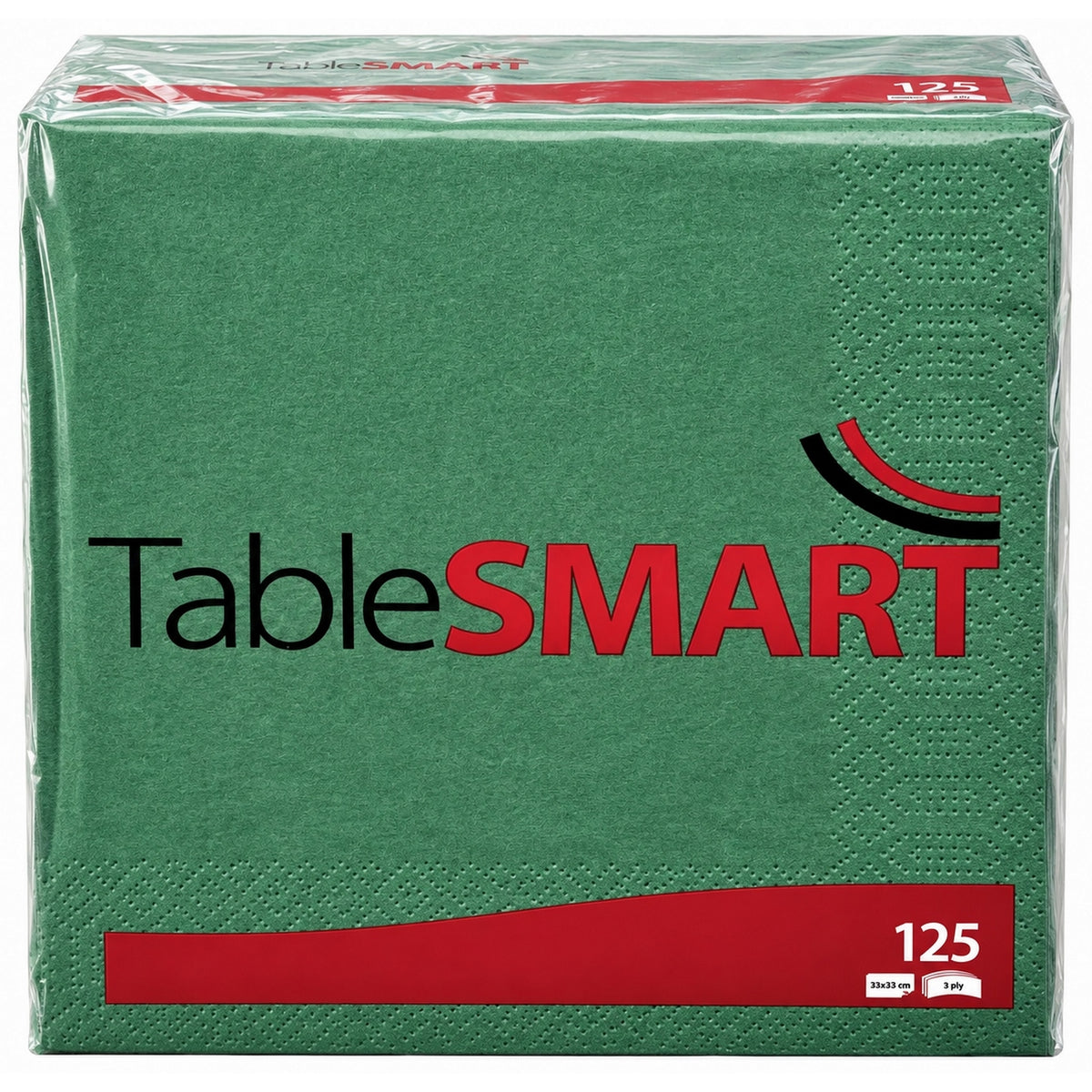 Servietter Grøn 33x33 cm 3-lags 125 stk Tablesmart