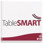 Servietter Tablesmart Airlaid Som Stof Hvide 50 stk