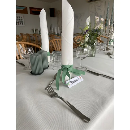 Servietter Tablesmart Airlaid Som Stof Hvide 50 stk