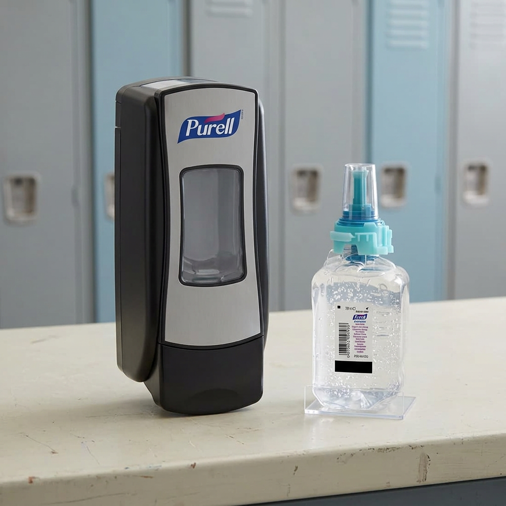 Håndspritdispenser Purell ADX-7, krom/sort, 700 ml