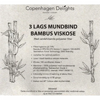 Mundbind 3-lags Øko Viskose Assorterede Farver 1 stk