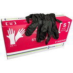 Nitril Pudderfri Handsker Sort S Kraftig 100 stk