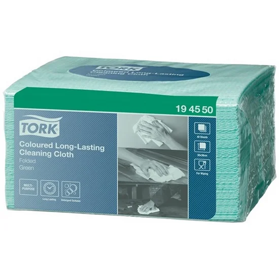 Rengøringsklude TORK 40 stk W8 Grøn