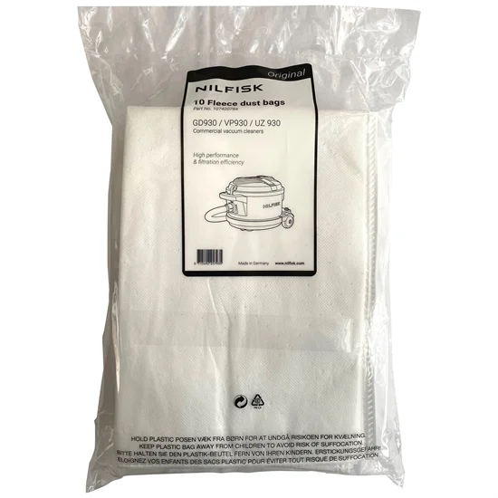 Støvsugerposer Nilfisk GD+VP930 Originale, Fleece 10 stk