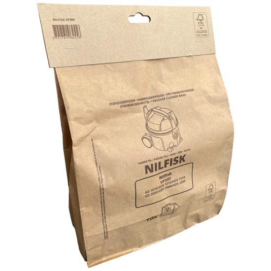 Støvsugerposer Nilfisk VP300 + VP400 10 stk