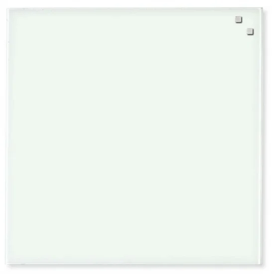 Magnetisk glastavle hvid 45x45 cm.