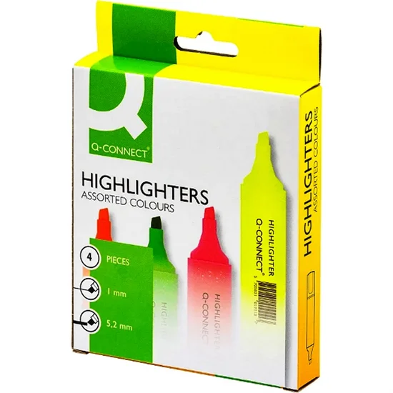 Highlighter Overstregnings Tuscher 5,2 mm 4 farver