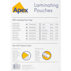 Lamineringslommer A4 100 stk. Apex 75-80 Mic Bagsiden