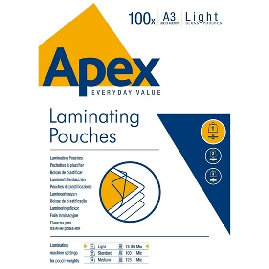 Lamineringslommer A3