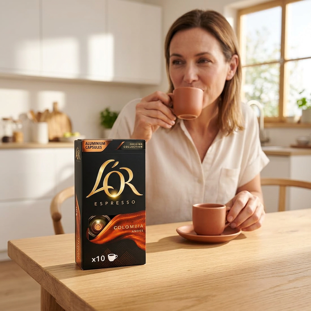 Kaffekapsler L’OR Colombia 8, 10 stk.
