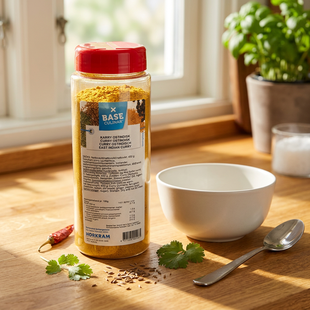 Karry Base Culinar Østindisk, 450 g i strødåse