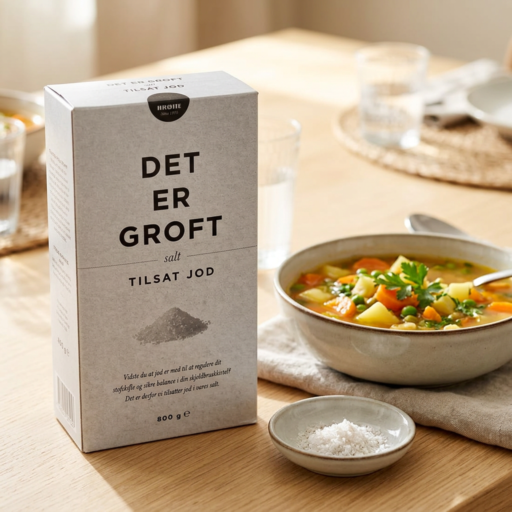 Groft salt Brøste med jod, 800 g