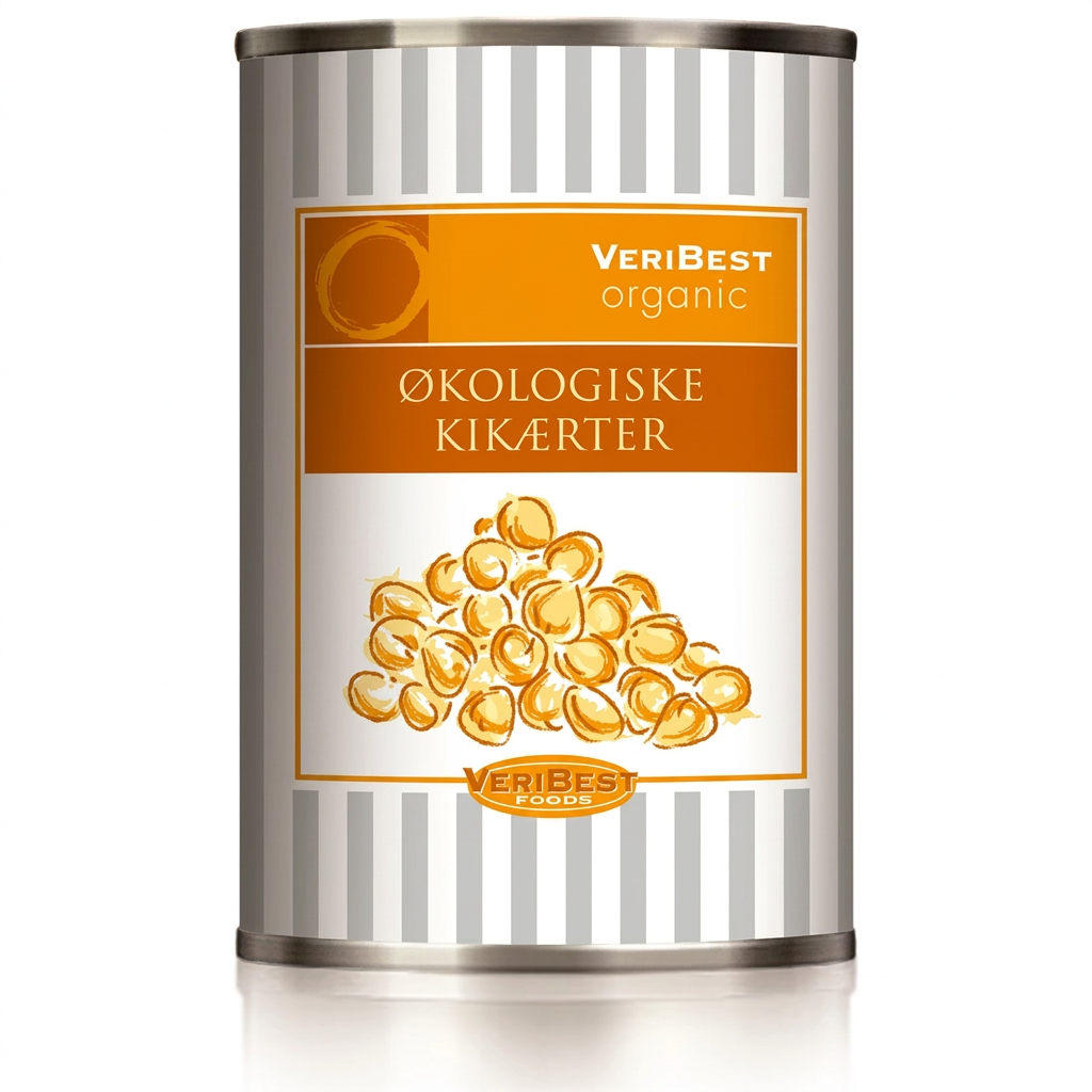 Kikærter økologiske på dåse, 400 g / 240 g drænvægt