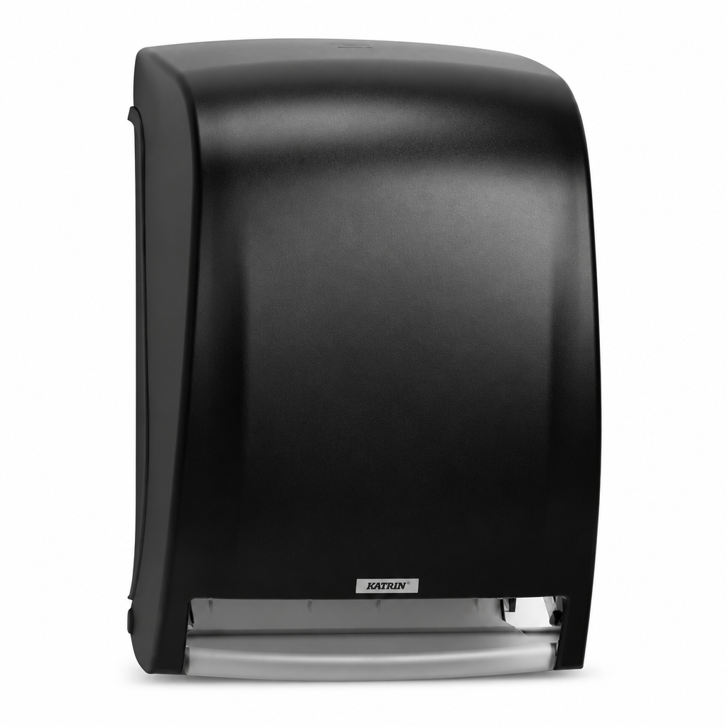 Papirhåndklædedispenser Katrin E Towel 104438, sort sensor