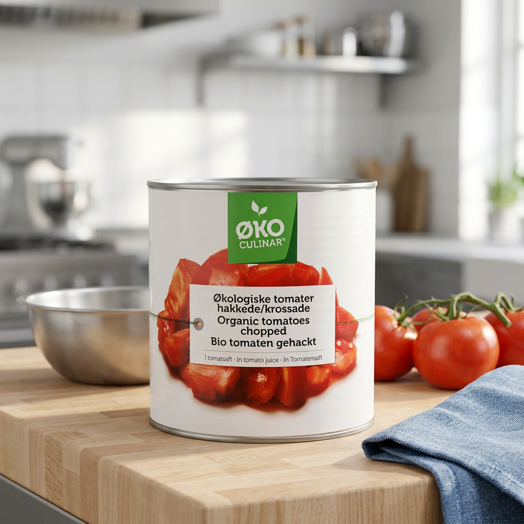 Hakkede tomater Øko Culinar, økologiske, 2,5 kg