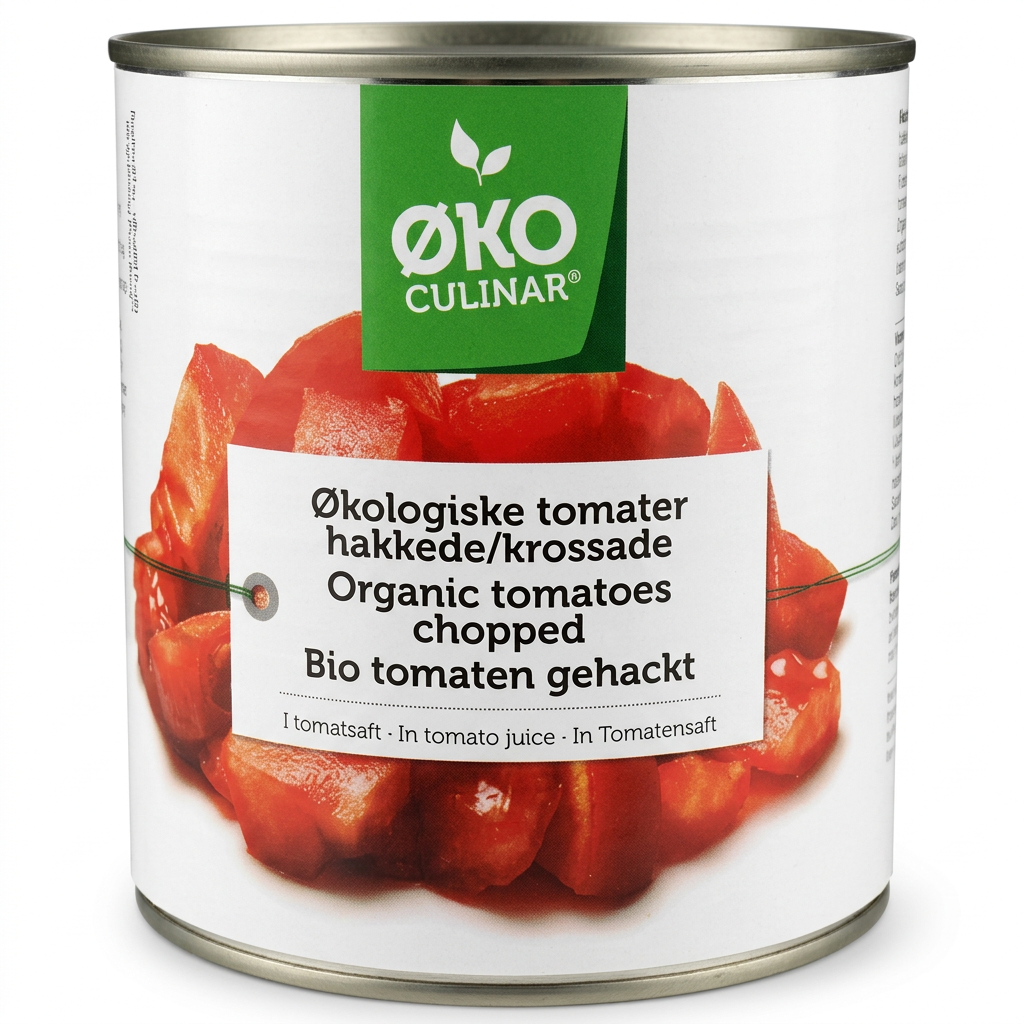 Hakkede tomater Øko Culinar, økologiske, 2,5 kg