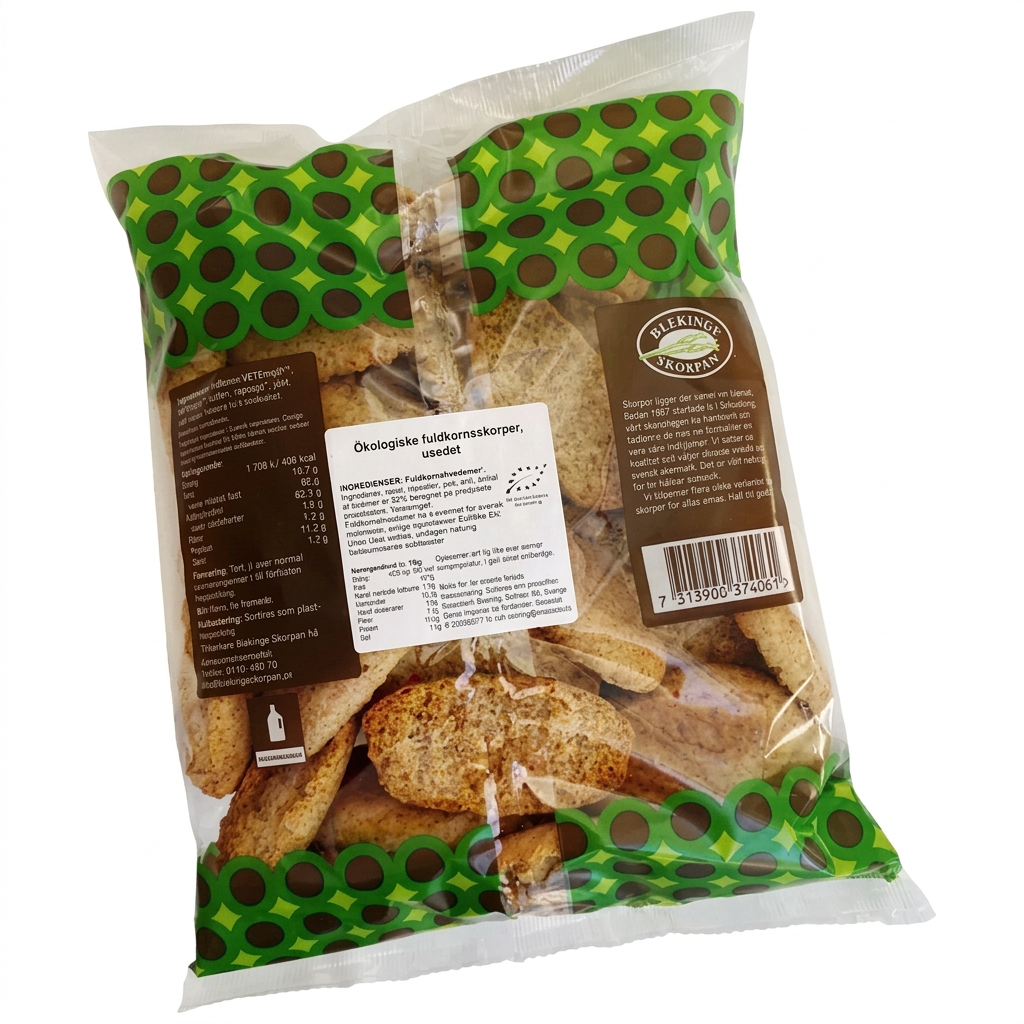 Skorper Blekinge Skorpan, økologiske fuldkorn, 400 g