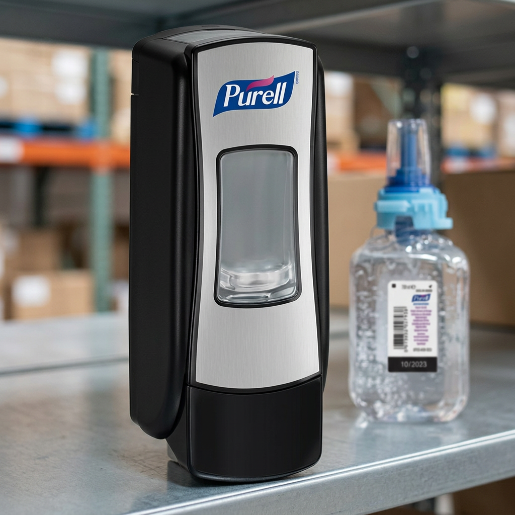 Håndspritdispenser Purell ADX-7, krom/sort, 700 ml