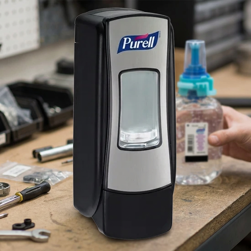 Håndspritdispenser Purell ADX-7, krom/sort, 700 ml