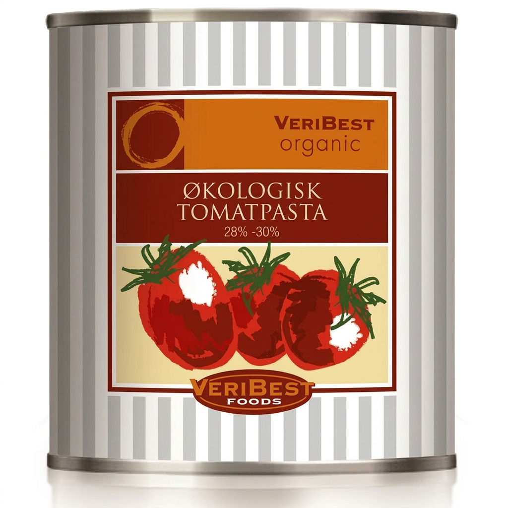 Økologisk tomatkoncentrat 28–30 %, 800 g