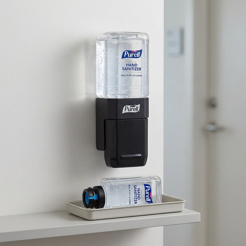 Hånddesinfektionsstartsæt Purell ES1, sort, 450 ml
