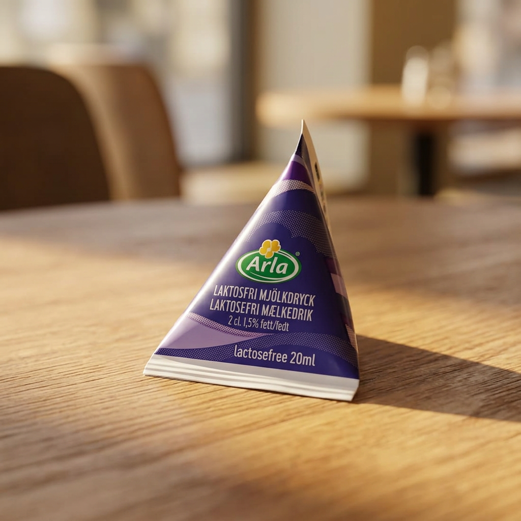 Detaljeillustration af Arla laktosefri portionsmælk