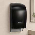 Sort Katrin System-dispenser 104605 på lys væg
