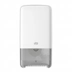 Hvid Tork T6 Mid-size Twin 557500 med transparent underdel på hvid baggrund