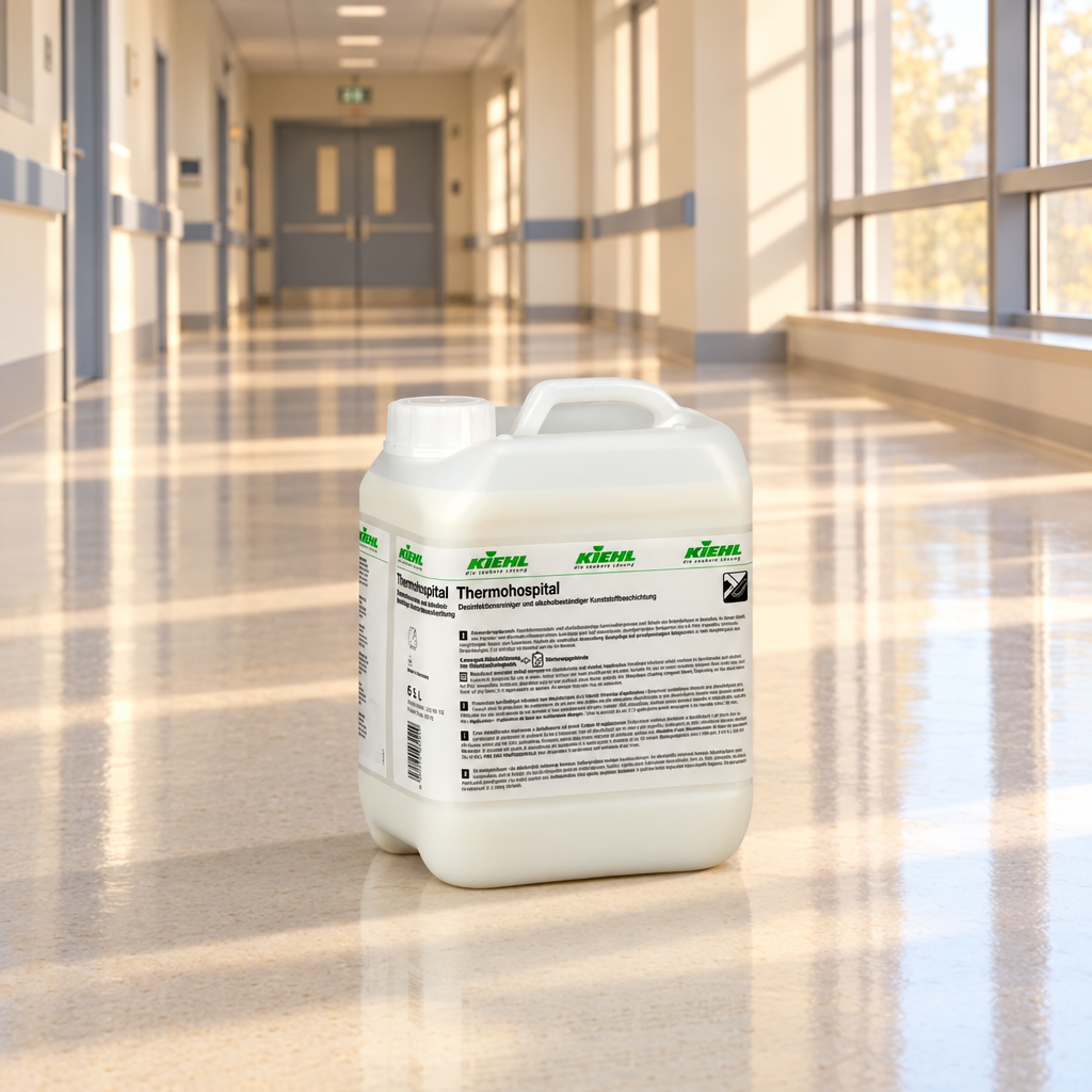 Kiehl Thermohospital 5 L i institutionsgang med varmt dagslys