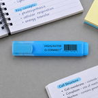 Blå Q-Connect highlighter ved fremhævede studienoter, genereret miljøbillede