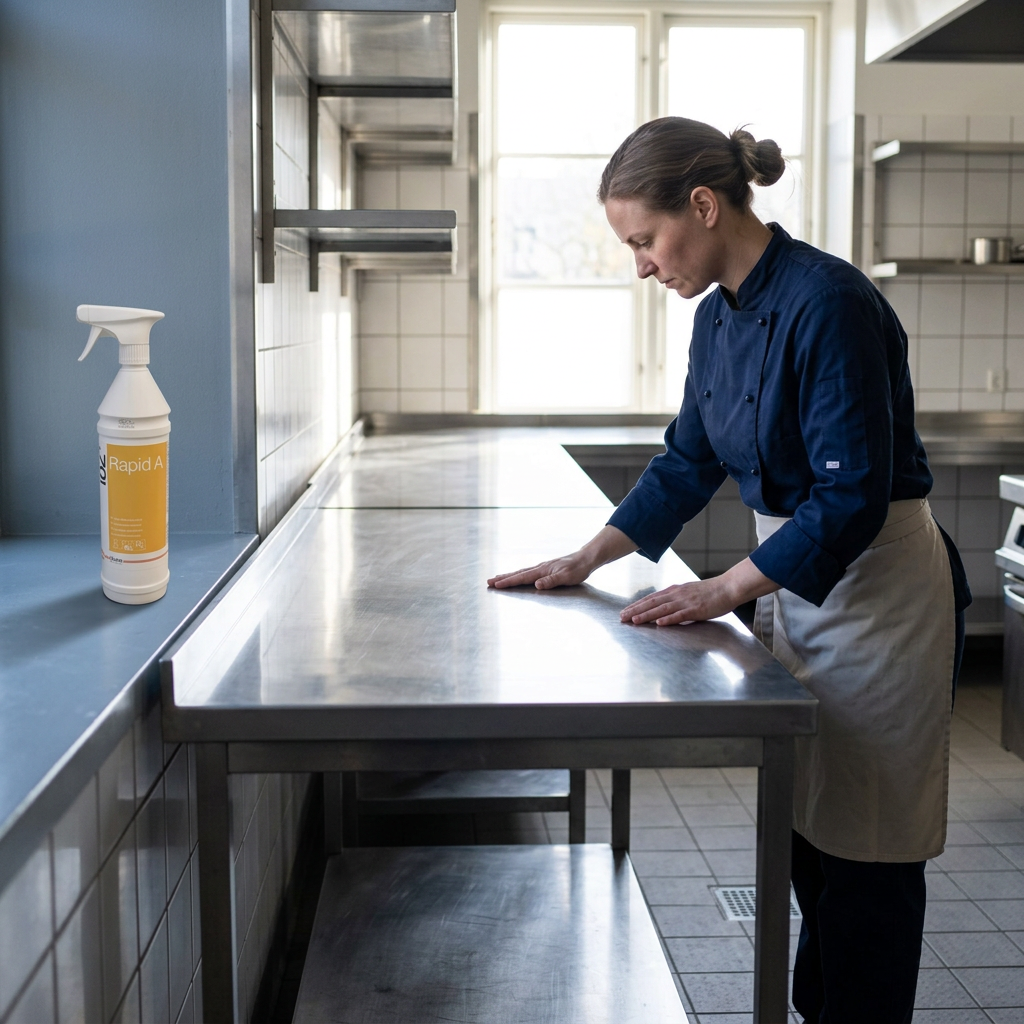 Stemningsbillede af medarbejder ved arbejdsområde med Rapid A