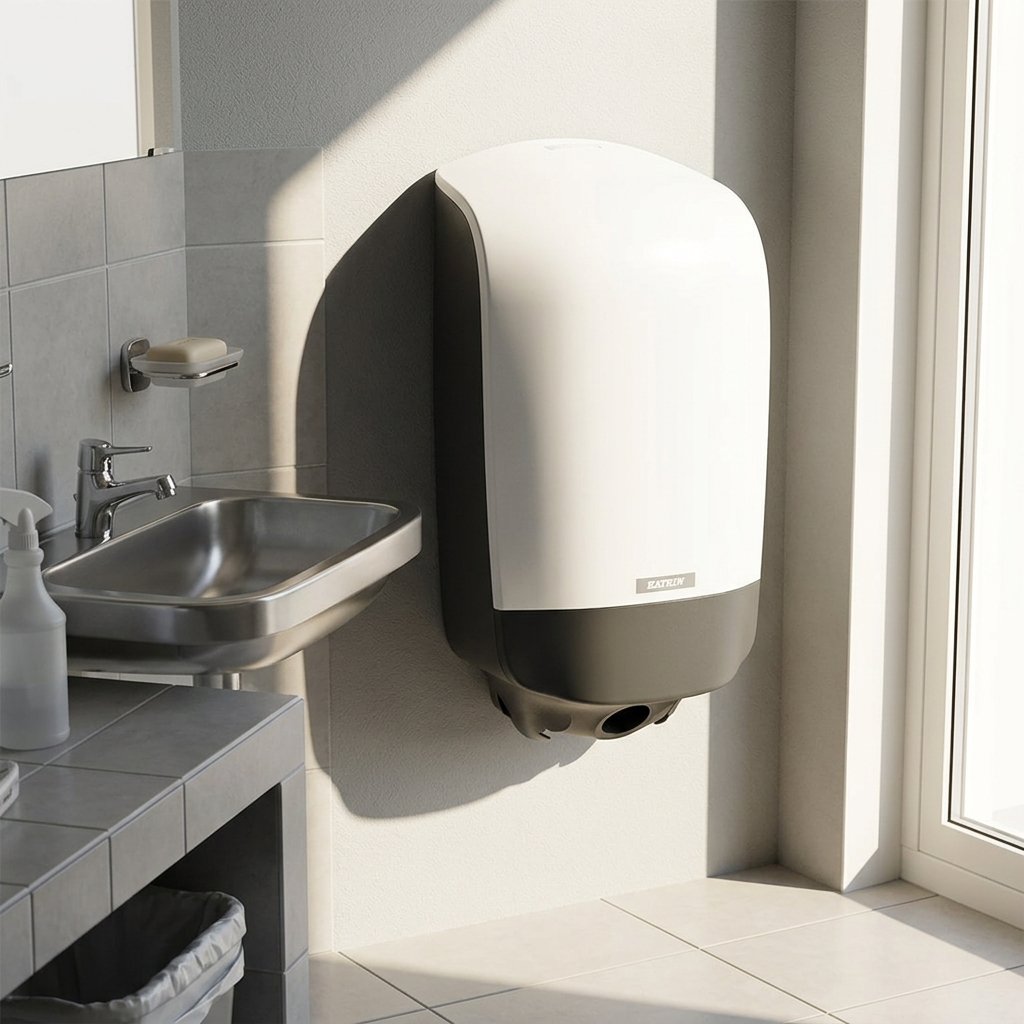 Katrin S 90106 centerrulledispenser i skolens personalefaciliteter, stemningsbillede