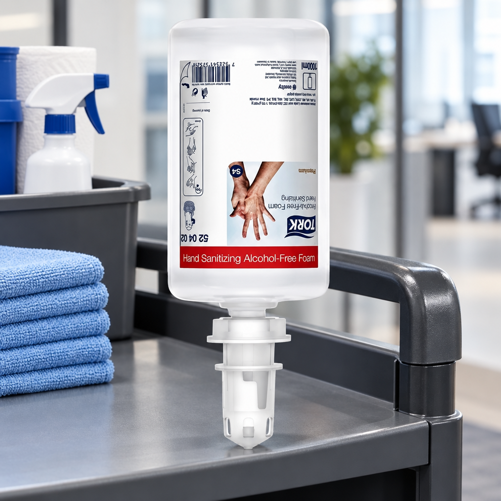 Tork 520402-refill på servicevogn med rengøringsartikler