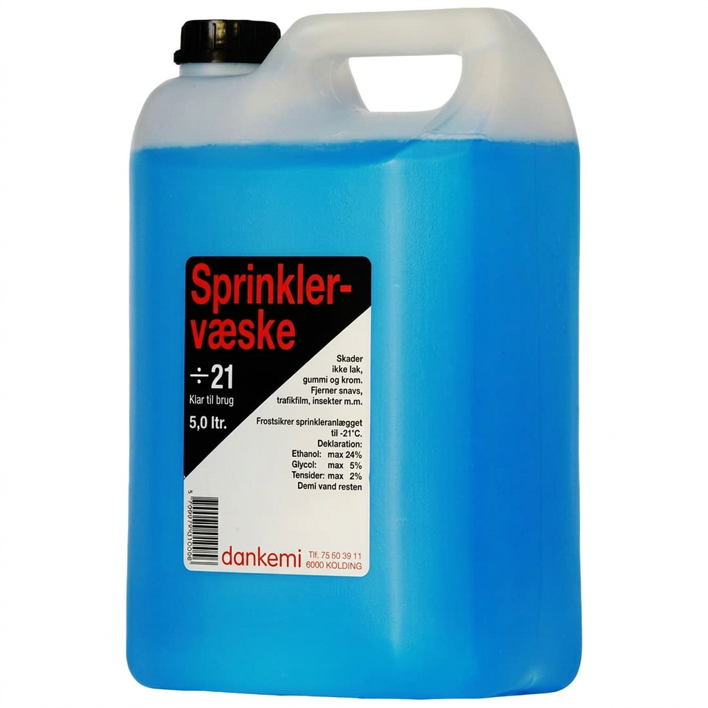 Dankemi sprinklervæske −21 °C i 5-litersdunk med skruelåg, forbedret produktfoto