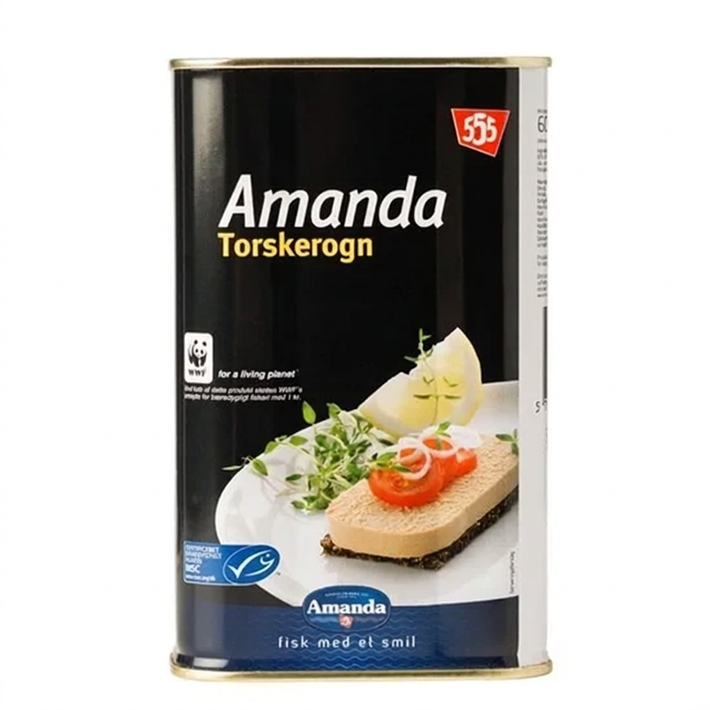 Forbedret produktbillede af Amanda torskerogn på hvid baggrund