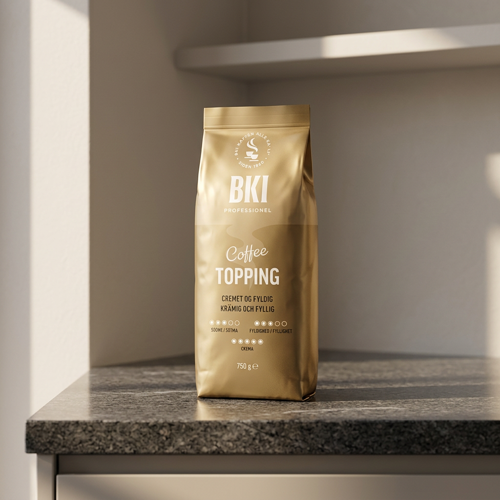 BKI Coffee Topping ved caféens serviceområde, stemningsbillede