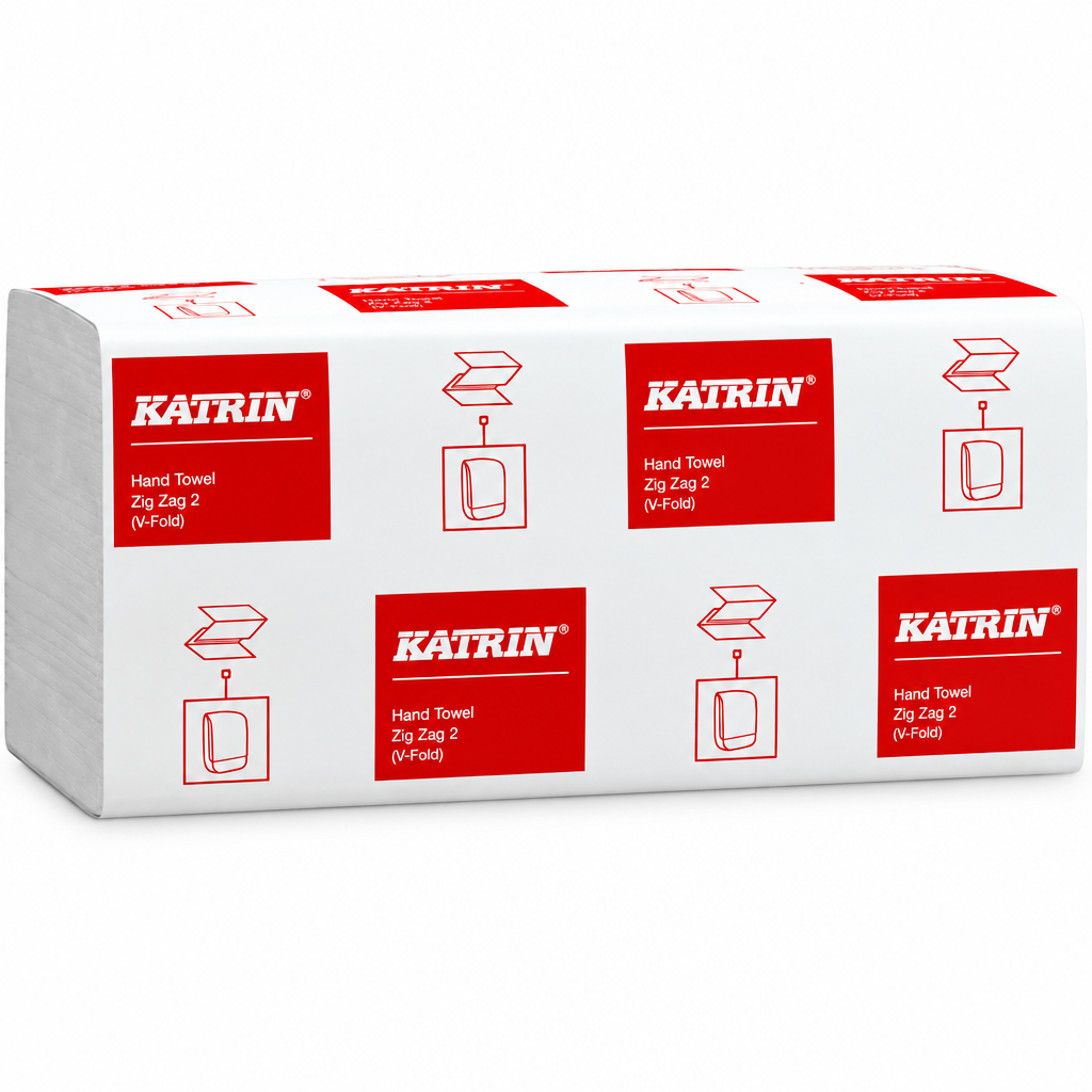 Katrin Classic Zig-Zag papirpakke på hvid baggrund