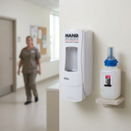 Hvid Hand Medic-dispenser i personaleområde med én passende 685 ml refill