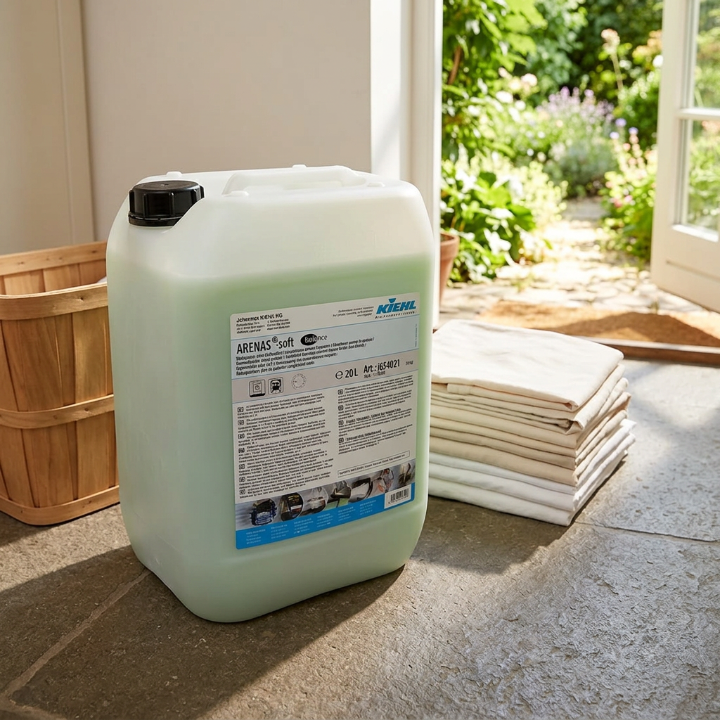Kiehl Arenas Soft Balance 20 L i lyst bryggers med åben dør mod haven, stemningsbillede