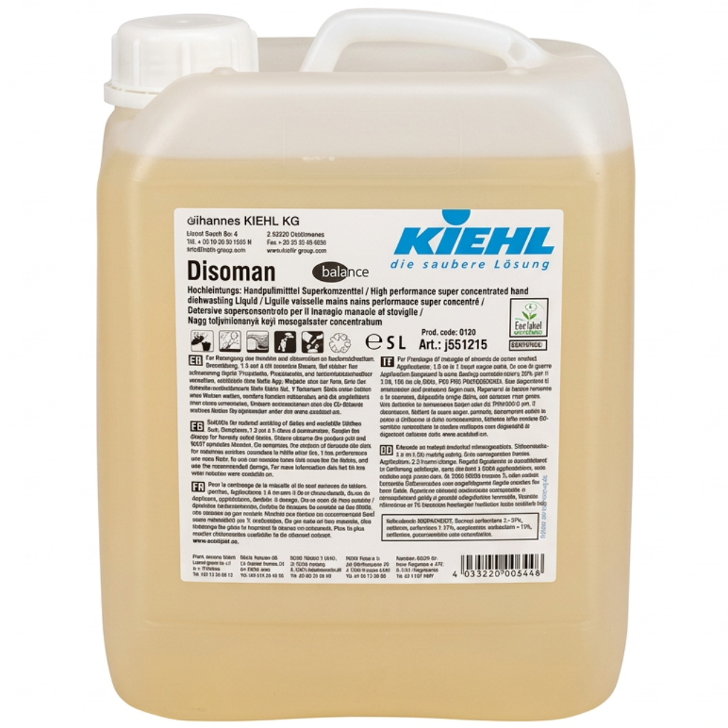 Kiehl Disoman 5 L dunk på hvid baggrund