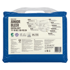 Bagside af REMA 1000 Junior 5 blepakke med produktinformation, 44 bleer