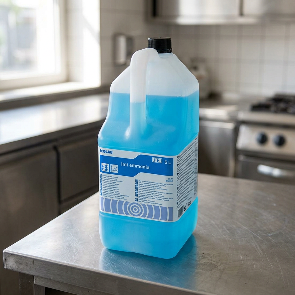 Imi Ammonia 5-liters dunk i solbelyst køkkenserviceområde