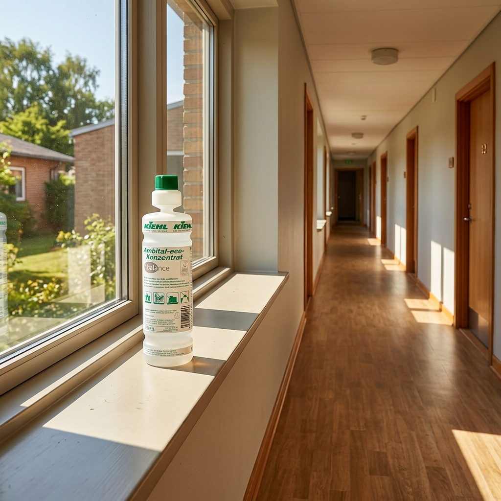 Stemningsbillede af Kiehl Ambital-eco balance ved sollyst gangområde