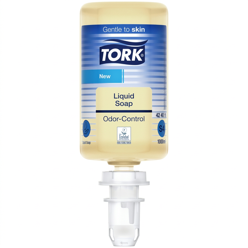 Tork Odor-Control S4 424011 sæberefill, 1 liter, produktfoto på hvid baggrund