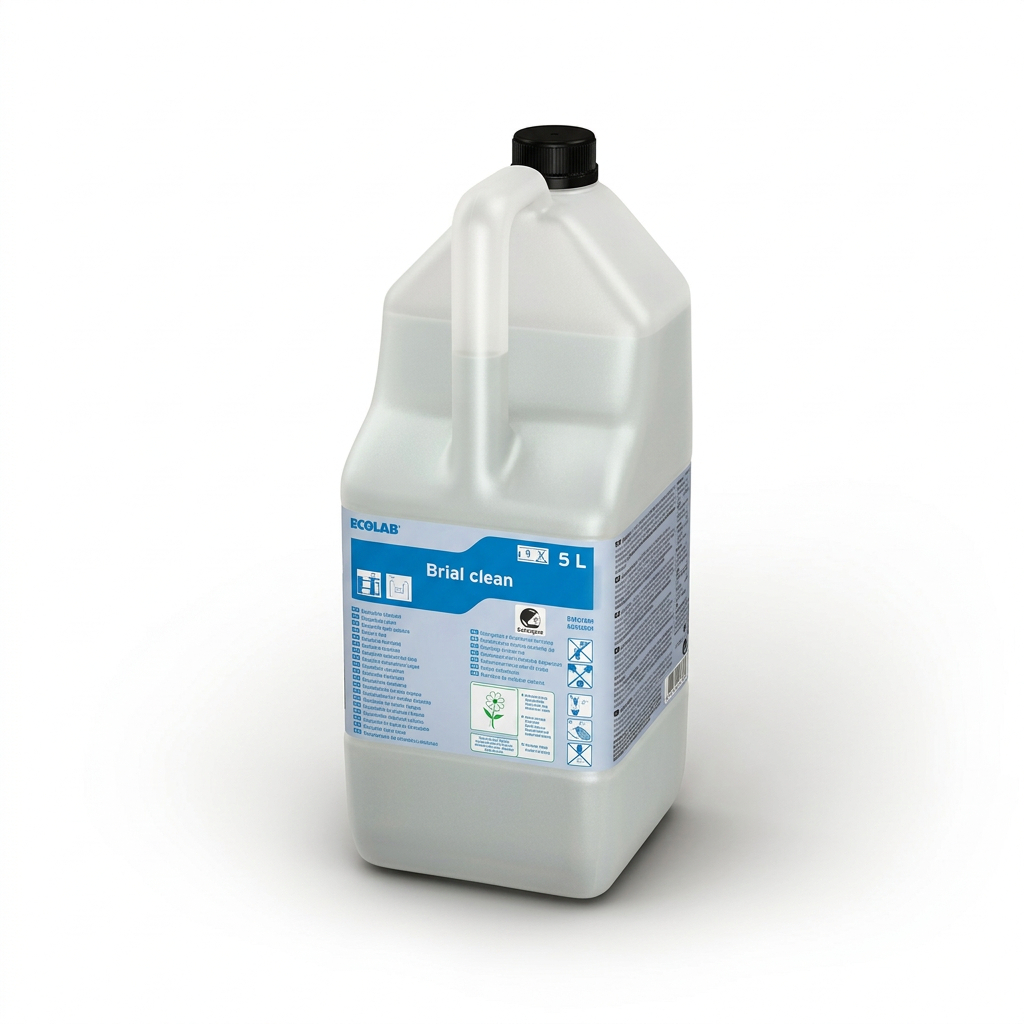 Ecolab Brial Clean universalrengøring 5 liter med blå etiket og sort låg