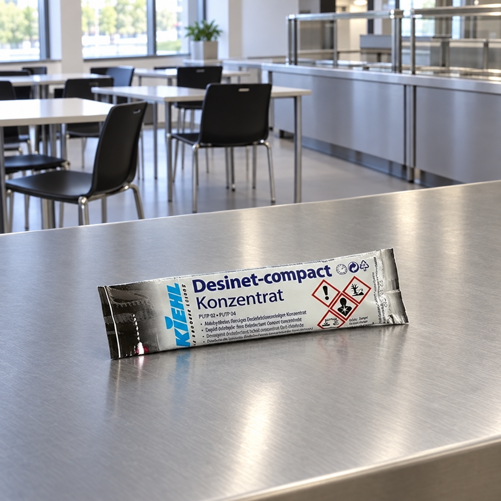 Kiehl Desinet-compact portionspose i tomt kantinemiljø