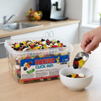 Haribo Click Mix serveres med ske i en lille skål